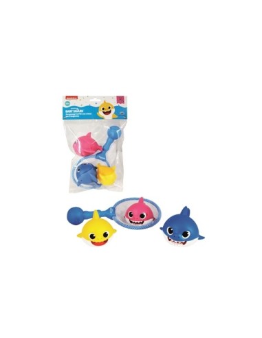 Baby Shark Busta con 3 squali PVC e retino ODS48822 Ods | Futurartshop.com