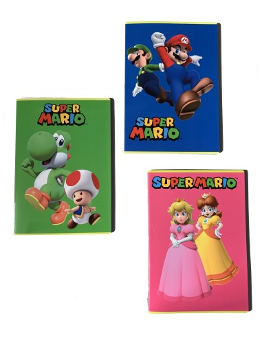 Super Mario and friends Quadernone staff 10MM PAN65045 Panini | Futurartshop.com