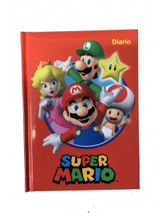 Super Mario school Diary standard 12 months red PAN65037-1 Panini- Futurartshop.com