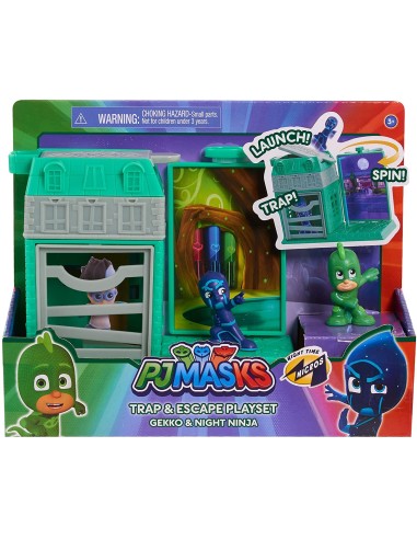 Pj Masks - Gekko and Night Ninja mini Playset trap and escape OLT95695/95698 Giochi Preziosi | Futurartshop.com