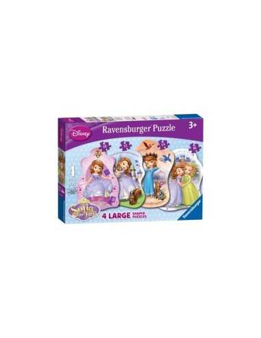 Puzzle Principessa Sofia 4 shaped RAV073498 Ravensburger | Futurartshop.com