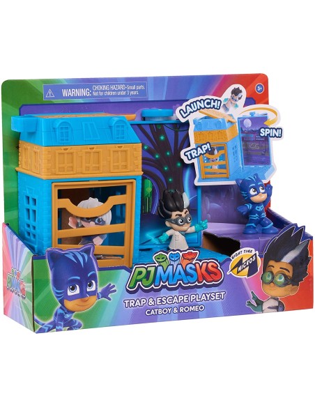 Pj Masks - Catboy and Romeo mini Playset trap and escape OLT95695/95696 Giochi Preziosi | Futurartshop.com