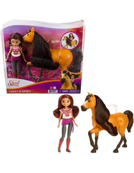 Spirit Untamed - Doll with horse - Lucky and Spirit MATGXF20/GXF21 Mattel | Futurartshop.com