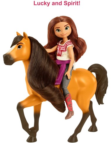 Spirit Untamed - Bambola con cavallo - Lucky e Spirit MATGXF20/GXF21 Mattel | Futurartshop.com