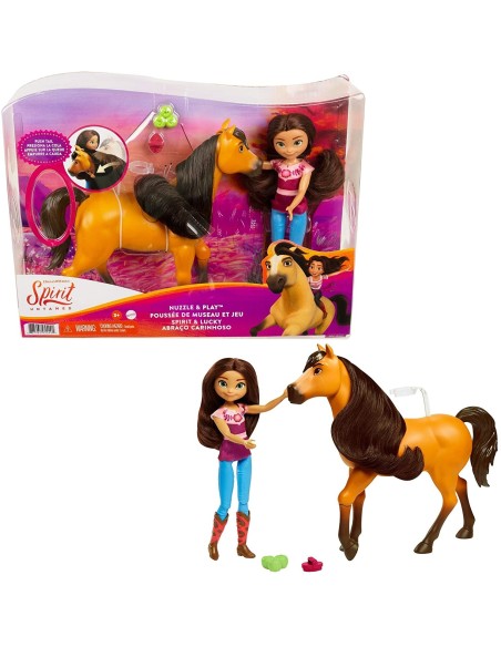 Spirit Untamed - Doll Lucky and Spirit of cuddles and games MATGXF67 Mattel | Futurartshop.com