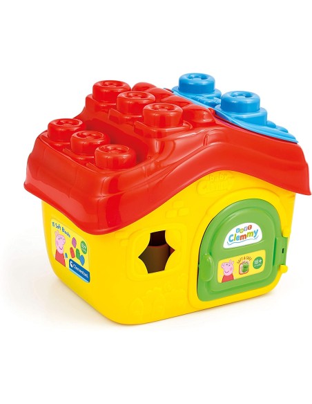 Peppa Pig Bucket house with 15 blocks CLE17657 Clementoni | Futurartshop.com