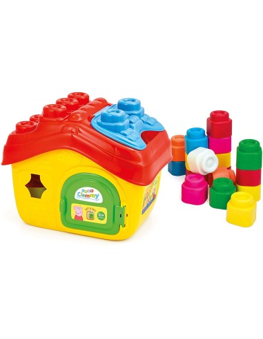 Peppa Pig Bucket house with 15 blocks CLE17657 Clementoni | Futurartshop.com