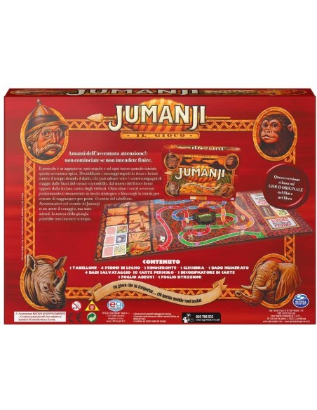 Jumanji il gioco incartone SPI6045570 Editrice Giochi | Futurartshop.com