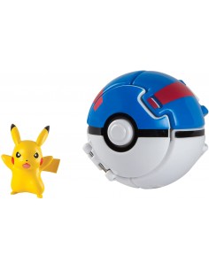 Pokémon Throw''n pop Great Ball Pikachu ROCT18873/T19145 Tomy- Futurartshop.com