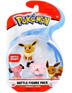 Pokémon - 2 Personaggi Snubbull e Eevee GIOPKE12100/5 Tomy | Futurartshop.com
