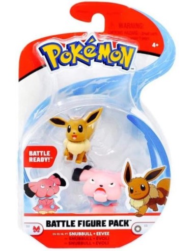 Pokémon - 2 Personaggi Snubbull e Eevee GIOPKE12100/5 Tomy | Futurartshop.com