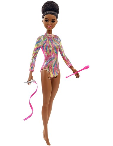 Barbie in Carriera Ginnasta mulatta MATDVF50/GTW37 Mattel | Futurartshop.com