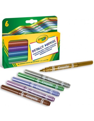 6 Pennarelli Metallizzati CRA58-8828 Crayola | Futurartshop.com