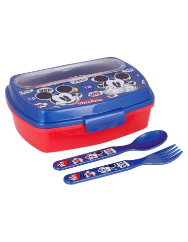 Disney Mickey mouse - PortaMerenda with cutlery RTIST50109 Futurart | Futurartshop.com