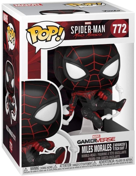 PoP Marvel Spider-Man Miles Morales Advanced Tech Suit 772 BOM54693 Funko | Futurartshop.com