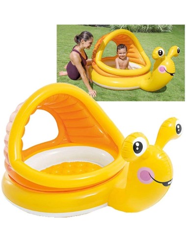 Piscina lumaca con tettuccio parasole ICE57124NP Intex | Futurartshop.com