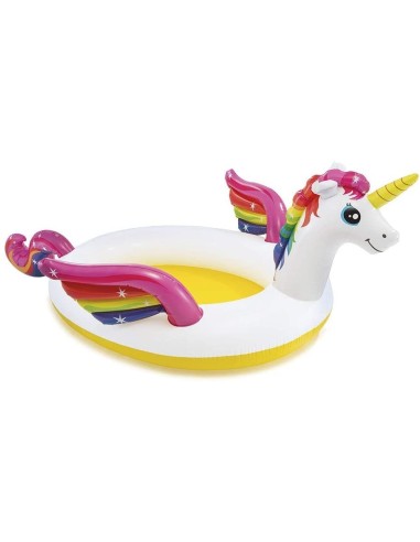 Piscinetta unicorno con spruzzatore ICE57441NP Intex | Futurartshop.com