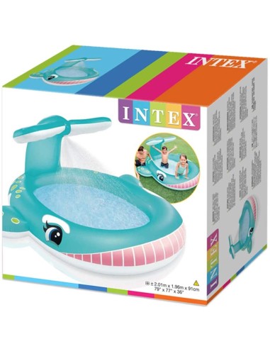 Whale pool with spray ICE57440NP Intex | Futurartshop.com