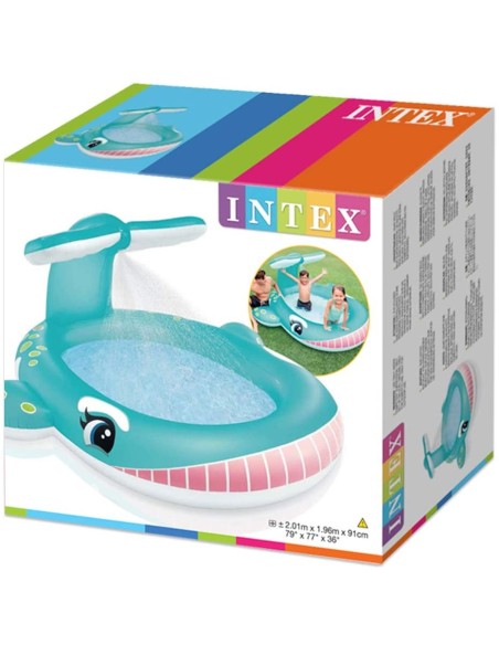 Whale pool with spray ICE57440NP Intex | Futurartshop.com