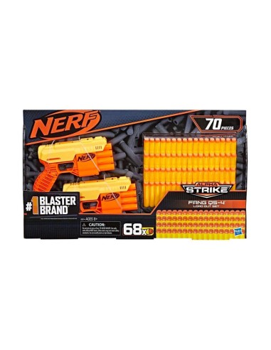 Nerf Alpha Pistole Fang Qs-4 con 68 colpi TOYE8314EU40 Hasbro | Futurartshop.com