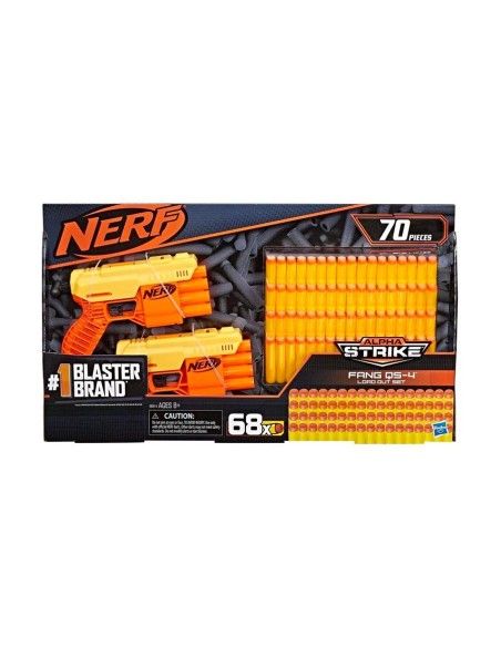 Nerf Alpha Pistole Fang Qs-4 con 68 colpi TOYE8314EU40 Hasbro | Futurartshop.com