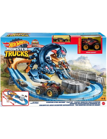 Hot Wheels Monster Trucks pista dello scorpione TOYGNB05 Mattel | Futurartshop.com