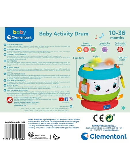 Baby Tamburo Attività CLE17409 Clementoni | Futurartshop.com