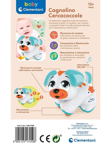Baby Puppy Cuddle Finder CLE17450 Clementoni | Futurartshop.com