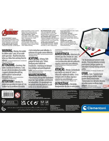 Avengers-Kit create and paint your Avengers CLE17647 Clementoni | Futurartshop.com