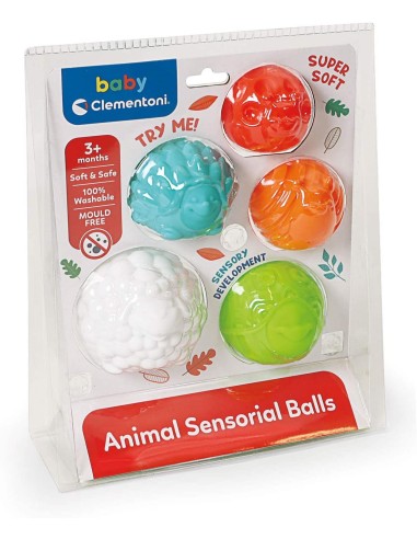 Baby animal sensory balls CLE17454 Clementoni | Futurartshop.com