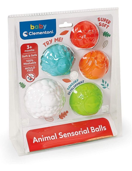 Baby animal sensory balls CLE17454 Clementoni | Futurartshop.com