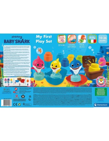Baby Shark My First Play Set costruzioni morbide CLE17426 Clementoni | Futurartshop.com