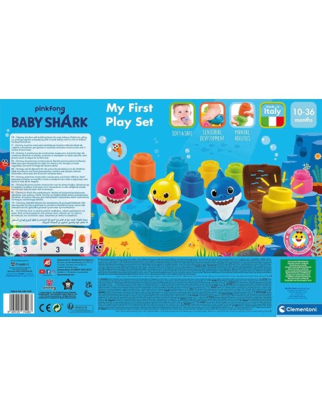 Baby Shark My First Play Set costruzioni morbide CLE17426 Clementoni | Futurartshop.com