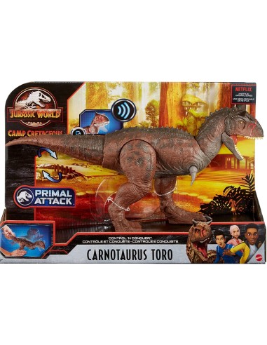 Jurassic World-Carnotaurus Taurus controls and conquers ROCGNL07 Mattel | Futurartshop.com