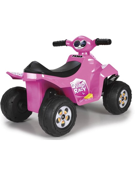 Quad elettrico Racy rosa 6V FAM800011422 Feber | Futurartshop.com
