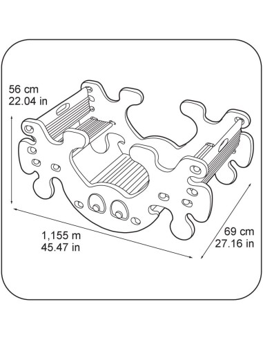 Ghost picnic rocking table FAM800010242 Feber | Futurartshop.com