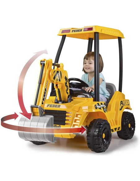 Super Digger escavatore elettrico 12V FAM800012320 Feber | Futurartshop.com