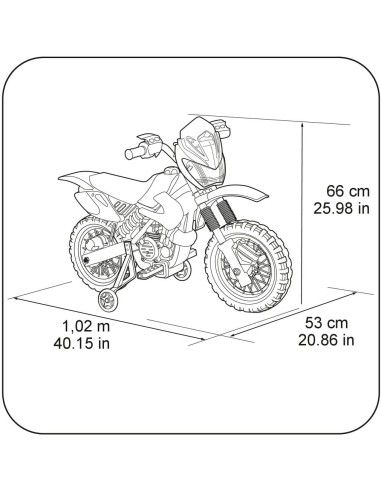 Electric dirt bike 400F 6V FAM800011250 Feber | Futurartshop.com