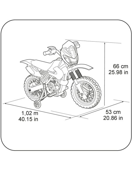 Moto da cross elettrica 400F 6V FAM800011250 Feber | Futurartshop.com