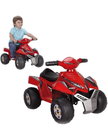 Quad elettrico Racy Rosso 6V FAM800011252 Feber | Futurartshop.com