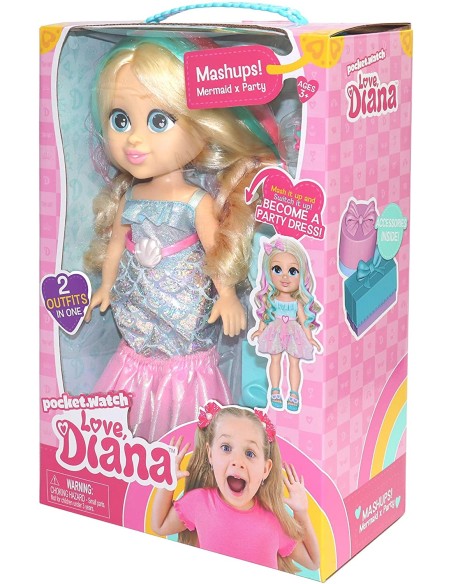 Love Diana - Bambola Sirena Party GIOLVE08000 Giochi Preziosi | Futurartshop.com