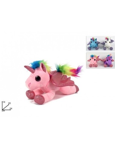 Plush unicorn lying 24cm DES48592 Futurart | Futurartshop.com
