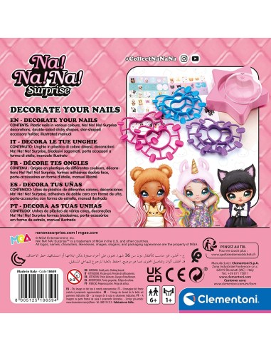 Na Na Na Surprise Decora le tue unghie CLE18659 Clementoni | Futurartshop.com