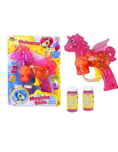 Gun shoot bubbles unicorn clutch TOY27393 Toys Garden | Futurartshop.com