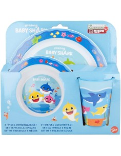 Baby Shark Set pranzo 3 pezzi 4M13549 Futurart | Futurartshop.com