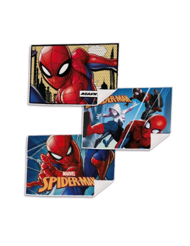 Set of 3 cotton Spider-Man placemats 4MMV15730 Futurart | Futurartshop.com
