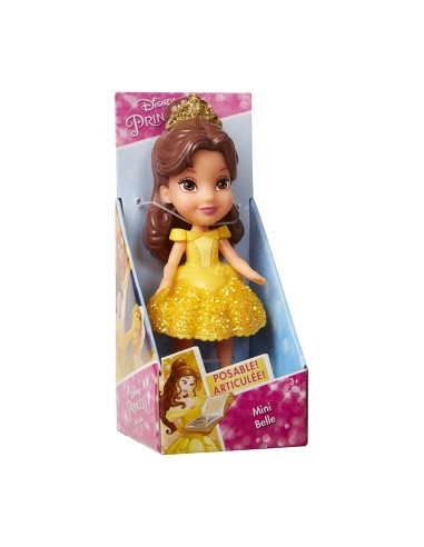 Disney Princess - Mini Bambola Belle con vestito giallo GIO84613 Jakks Pacific | Futurartshop.com