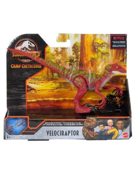 Jurassic World-Velociraptor red wild attack ROCGCR54/HBX31 Mattel | Futurartshop.com