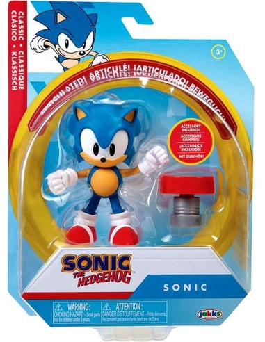 Sonic The Hedgehog - Personaggio Sonic con spring JAK40699 Jakks Pacific | Futurartshop.com