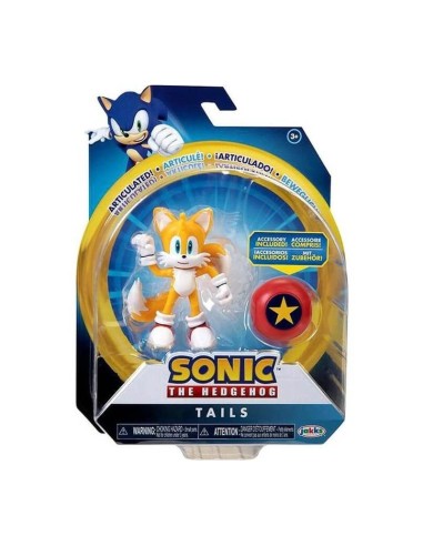 Sonic The Hedgehog - Personaggio Tails con Star spring JAK40702 Jakks Pacific | Futurartshop.com